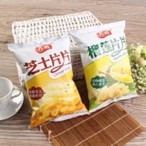 苏微休闲食品  芝士片&榴莲片大包装80g*6袋